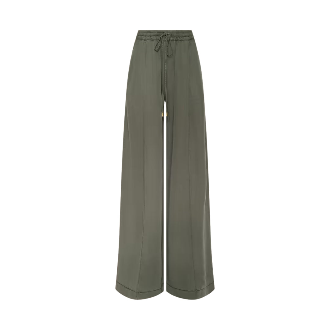Connie Drawstring Trouser, Smokey Olive