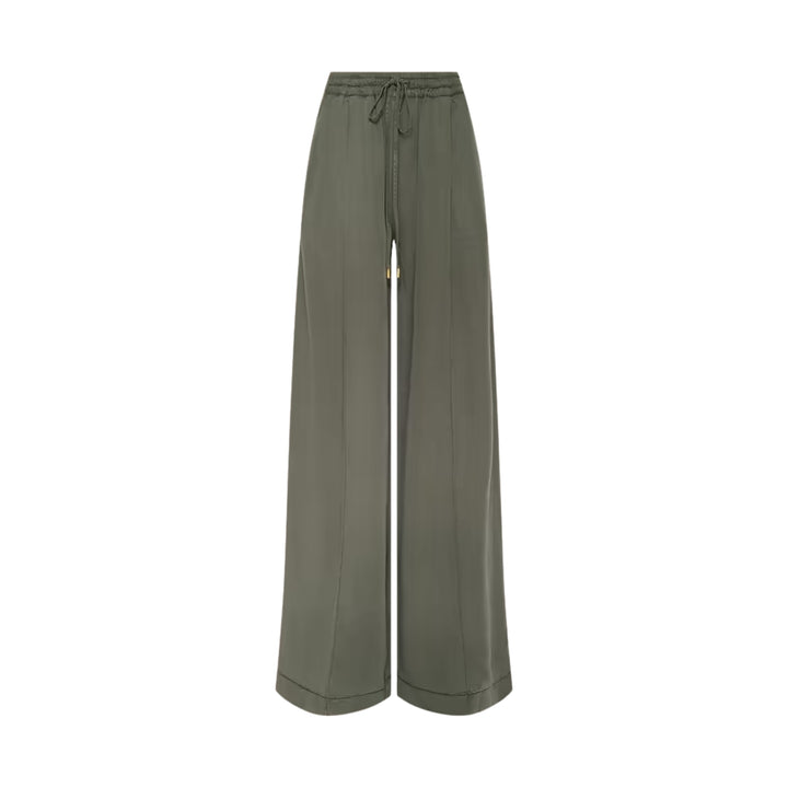 Connie Drawstring Trouser, Smokey Olive