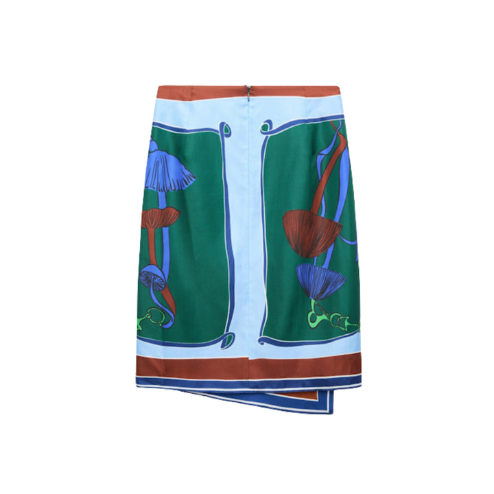 Cosmic Funghi Skirt in Colorful Ribbon Stripe