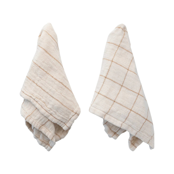 Cotton Napkins with Stripes - Set of 4