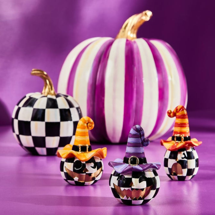 Courtly Check Glossy Pumpkin - Mini