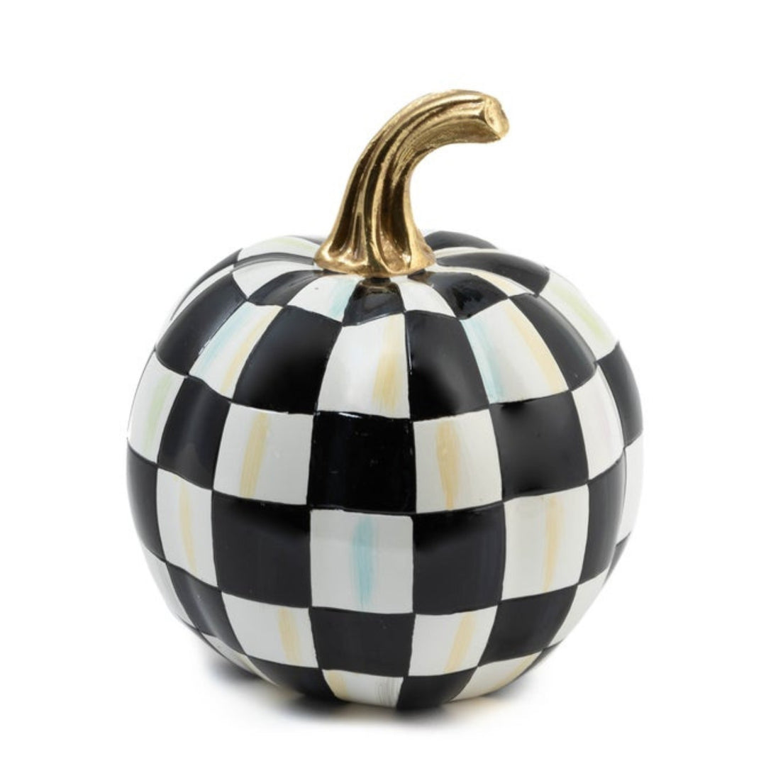 Courtly Check Glossy Pumpkin - Mini