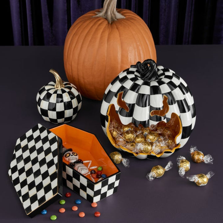 Courtly Check Glossy Pumpkin - Mini