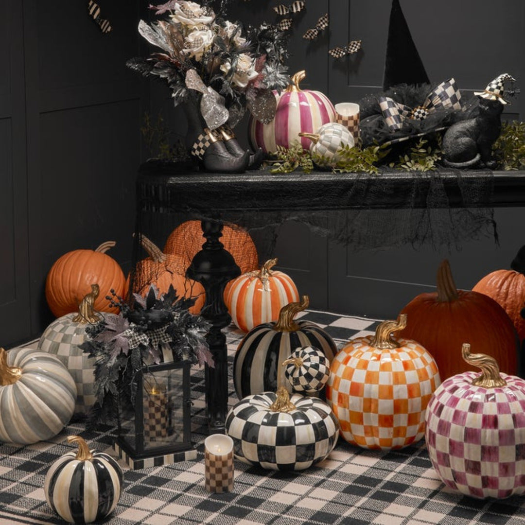 Courtly Check Glossy Pumpkin - Mini