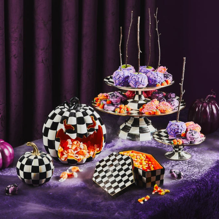 Courtly Check Glossy Pumpkin - Mini
