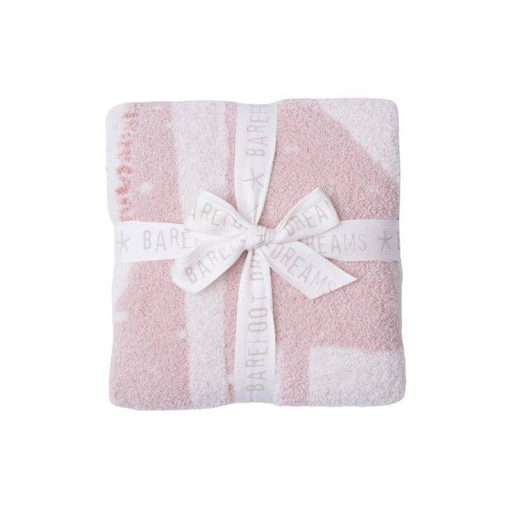 CozyChic Giraffe Stroller Blanket, Dusty Rose Multi