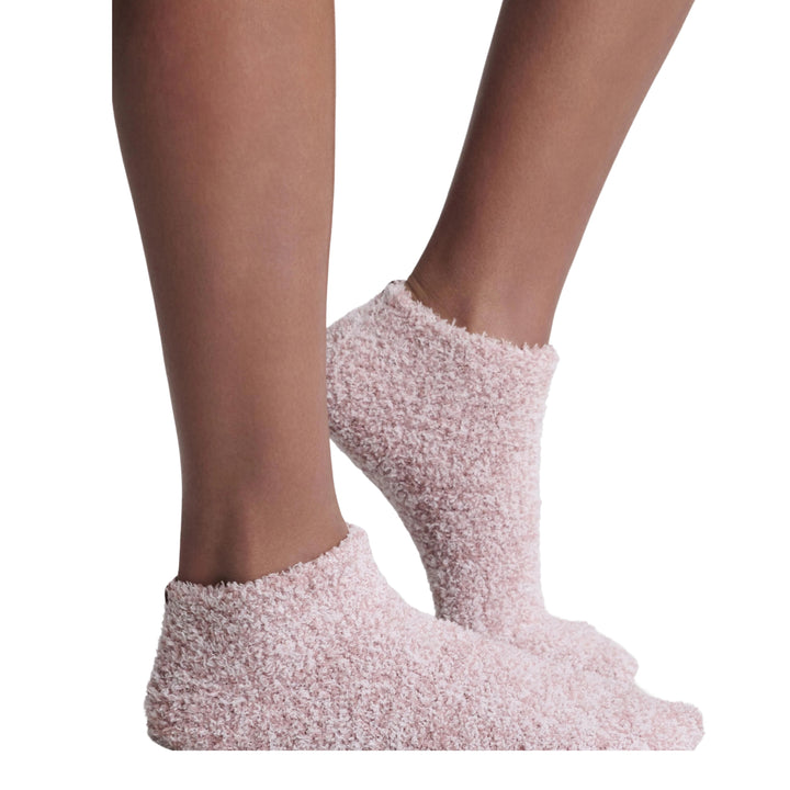CozyChic Heathered Tennis Socks, Teaberry-White