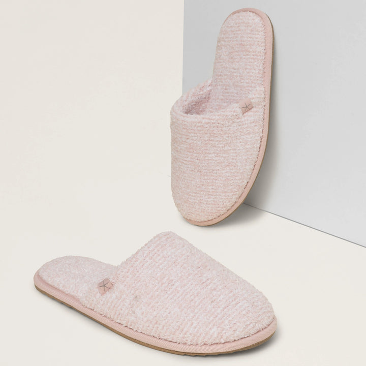 CozyChic Unisex Slipper, Rose-White