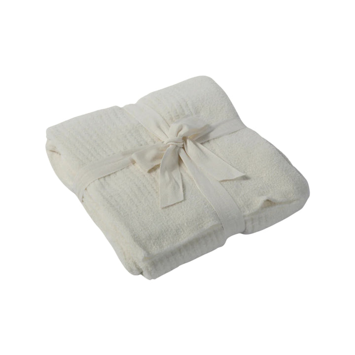 CozyChic Lite Rib Throw, Pearl
