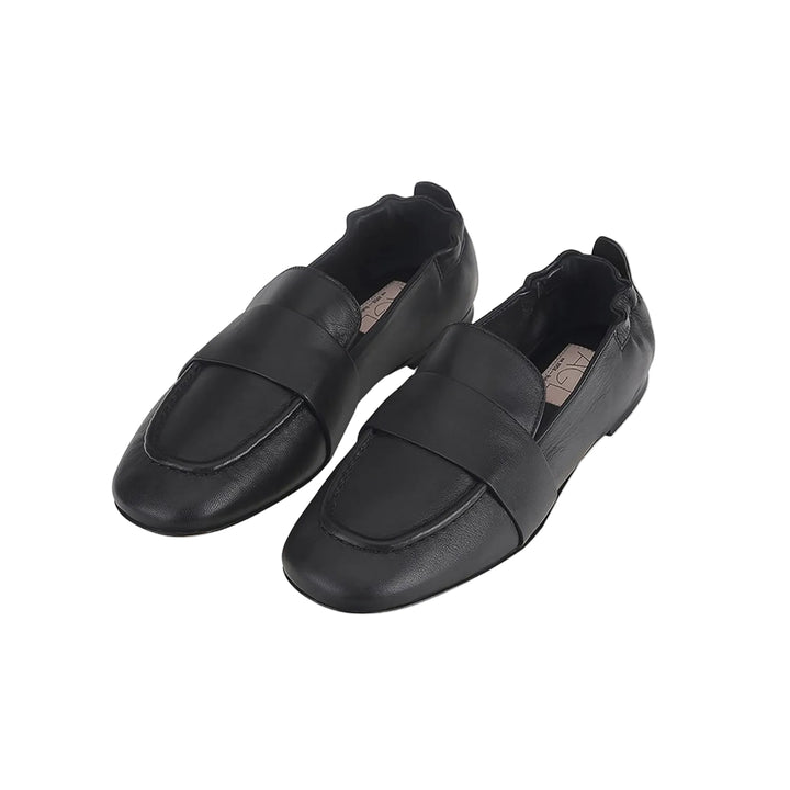 Cristiana Velour Mocasin in Black