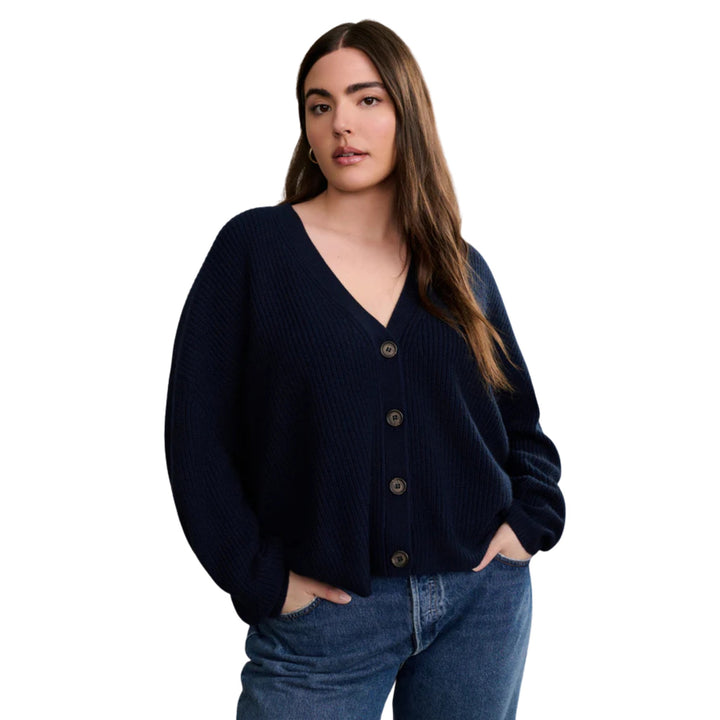 Cropped Cashmere Cocoon Cardigan