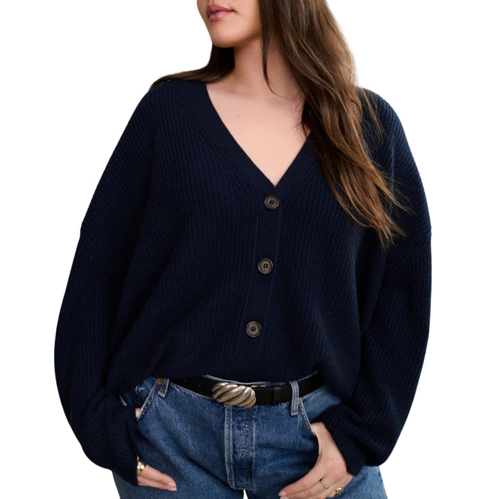 Cropped Cashmere Cocoon Cardigan