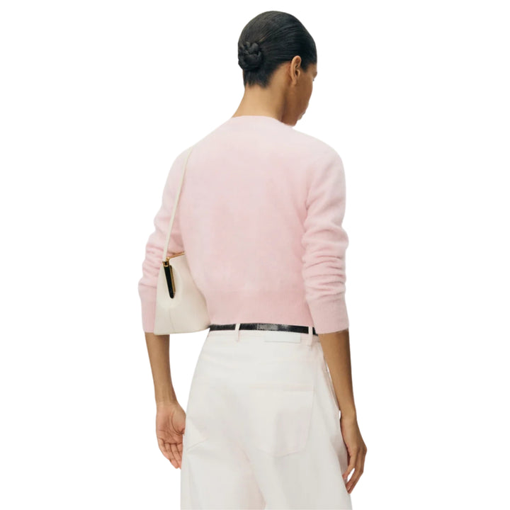 Cruz Cardigan Knit in Brushed Cashmere in Pink