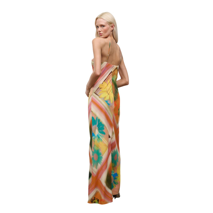 Cubism Dress in Superbloom Scarf