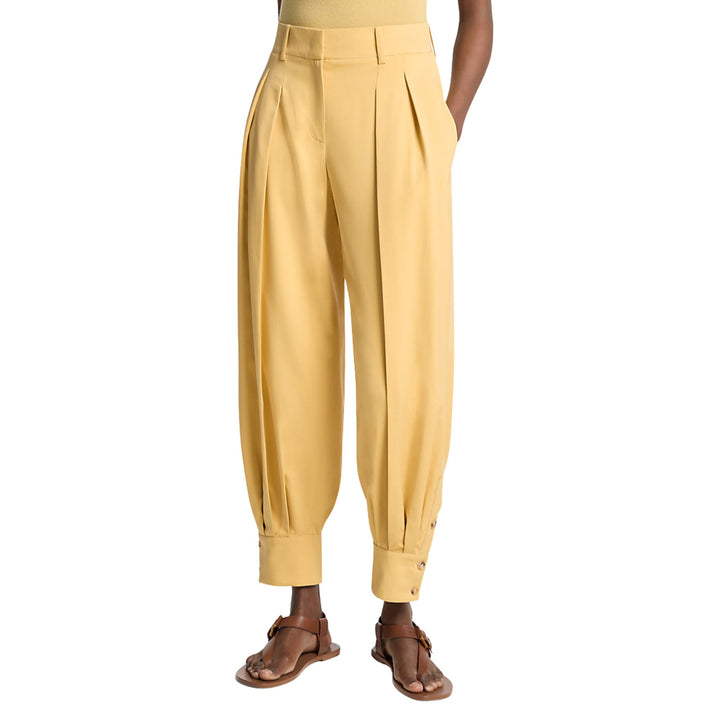 Cuffed Carrot Trouser in Palomino