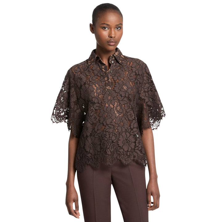 Lace Short Sleeve Shirt