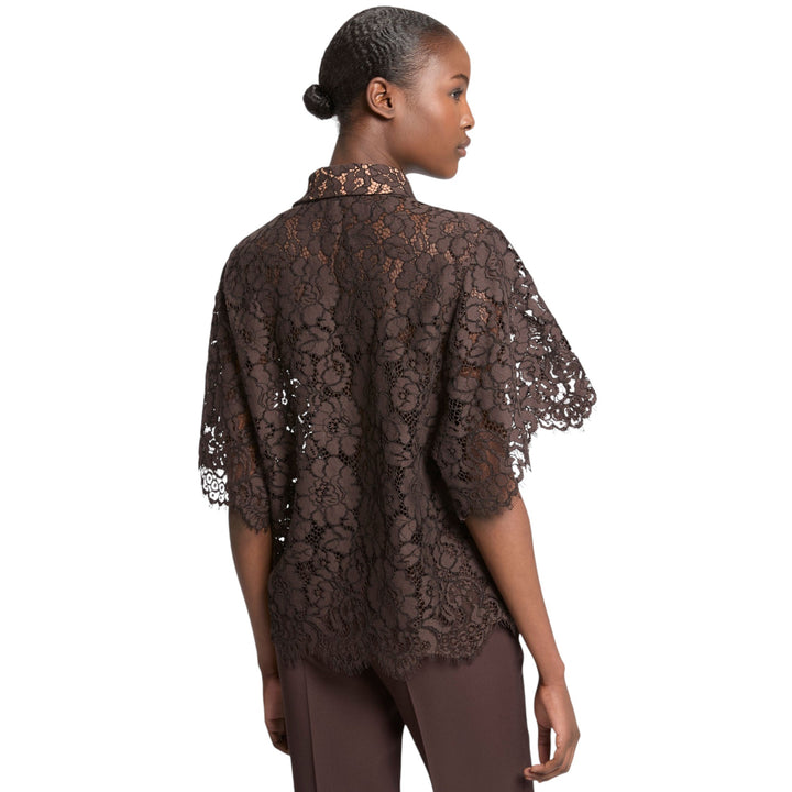 Lace Short Sleeve Shirt