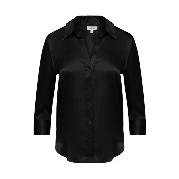 Dani 3/4 Sleeve Blouse in Black