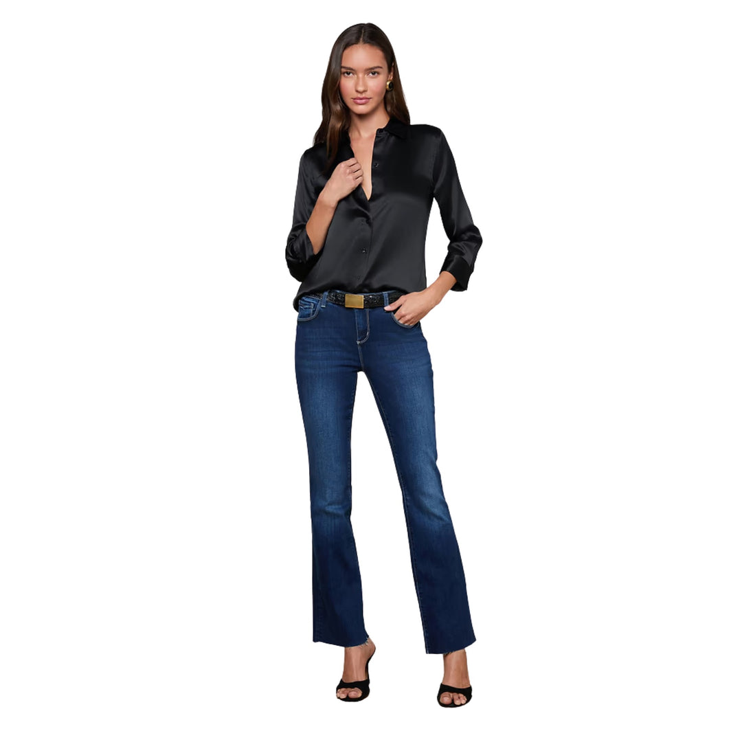Dani 3/4 Sleeve Blouse in Black