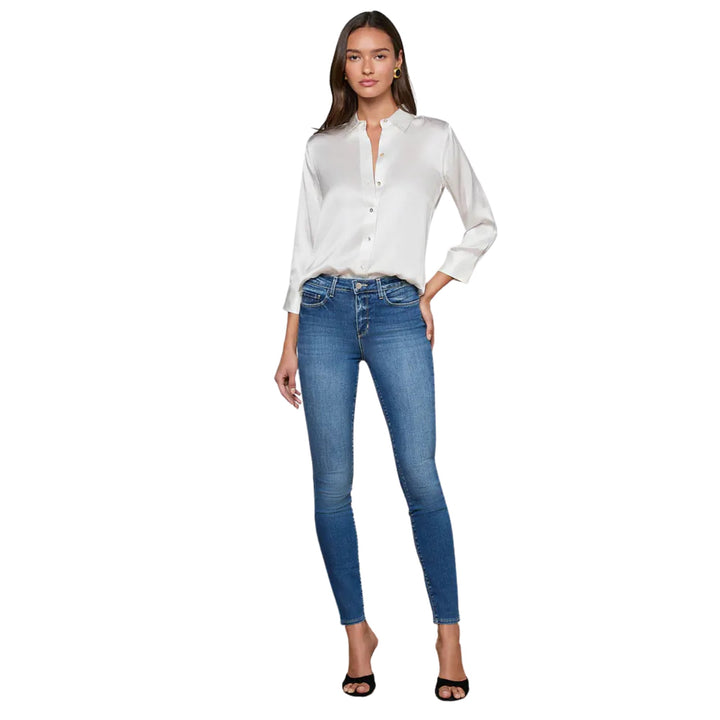 Dani 3/4 Sleeve Blouse in Ivory