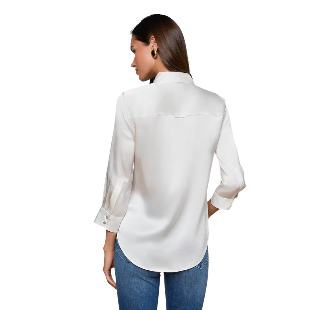 Dani 3/4 Sleeve Blouse in Ivory