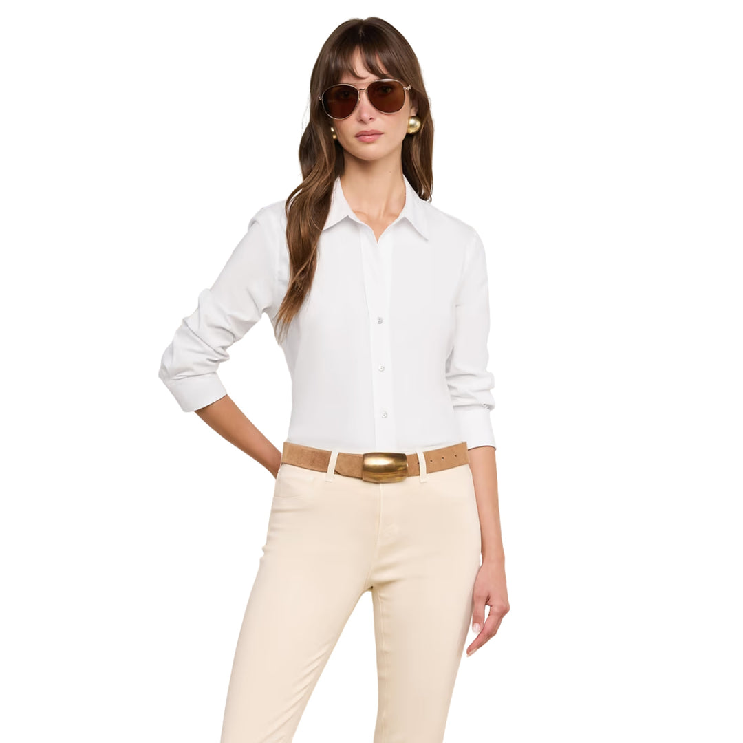 Daniella 3/4 Sleeve Blouse in White