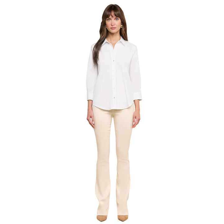 Daniella 3/4 Sleeve Blouse in White