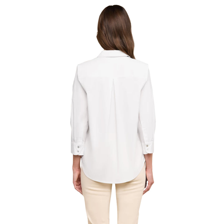 Daniella 3/4 Sleeve Blouse in White