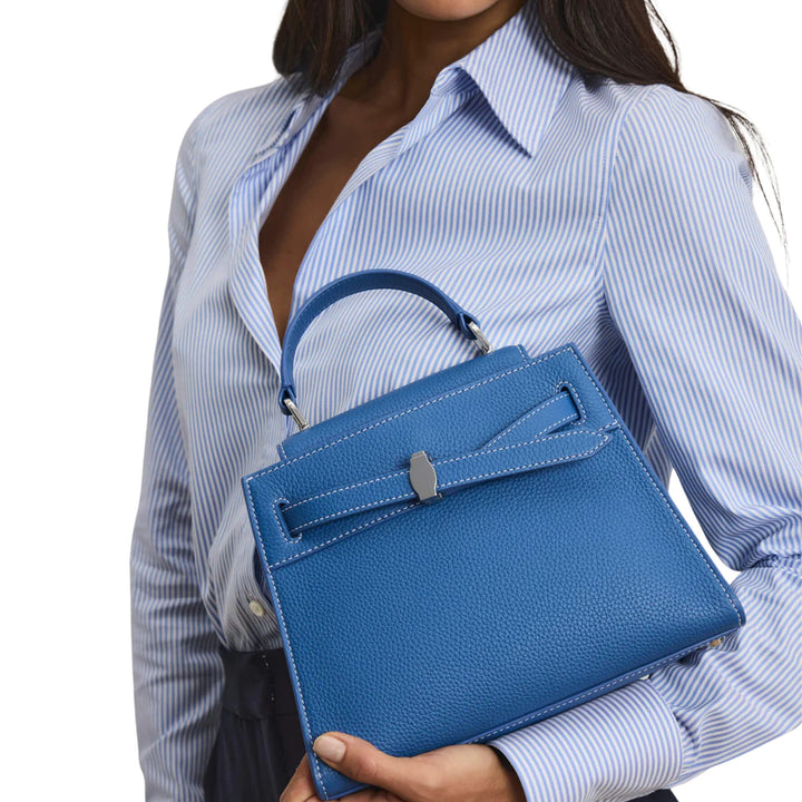 Dash Top Handle Bag in Blue Coast