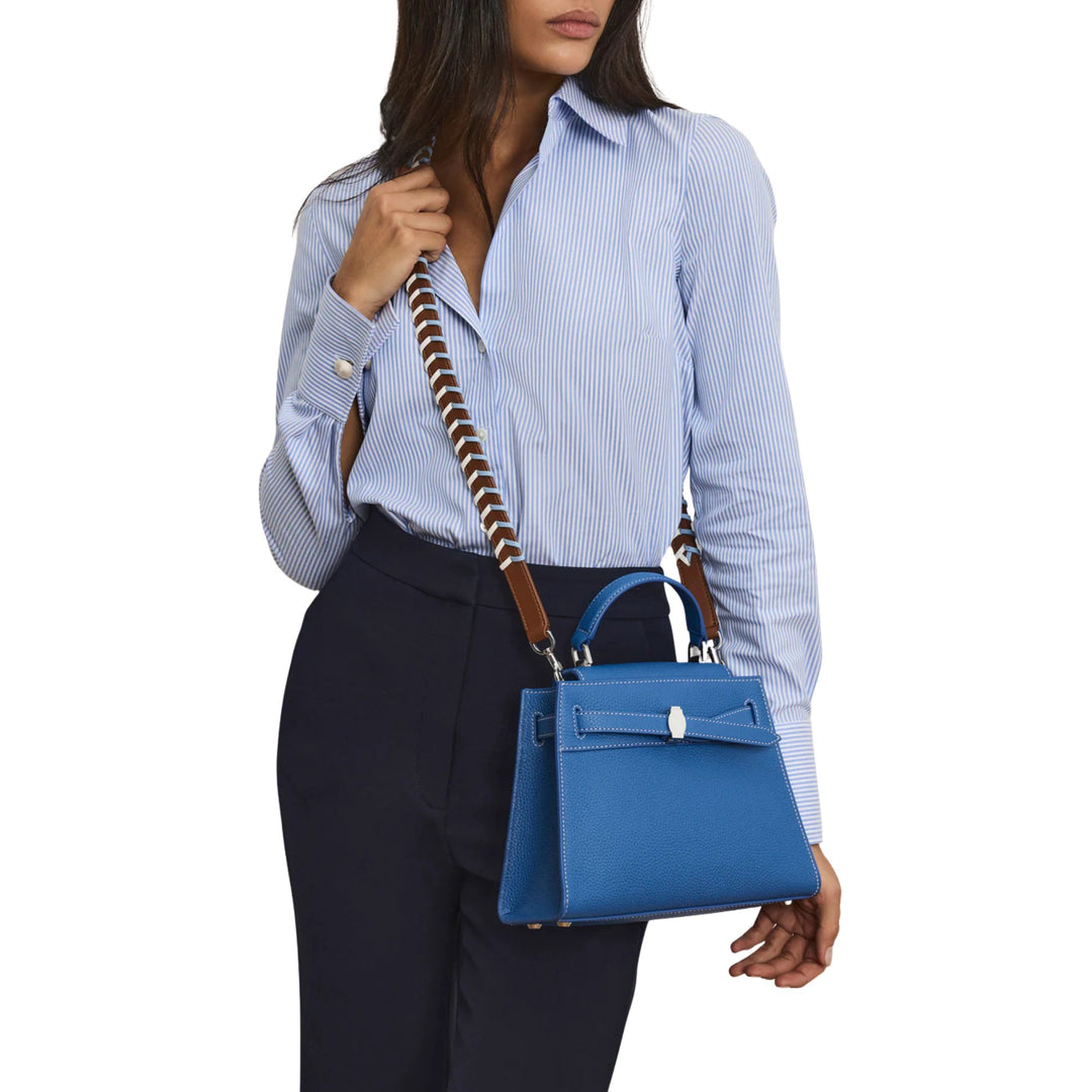 Dash Top Handle Bag in Blue Coast