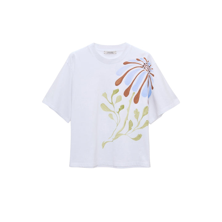 Daydream Flower Shirt in White Sky