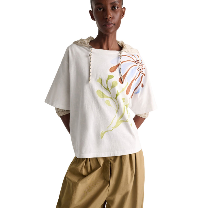 Daydream Flower Shirt in White Sky