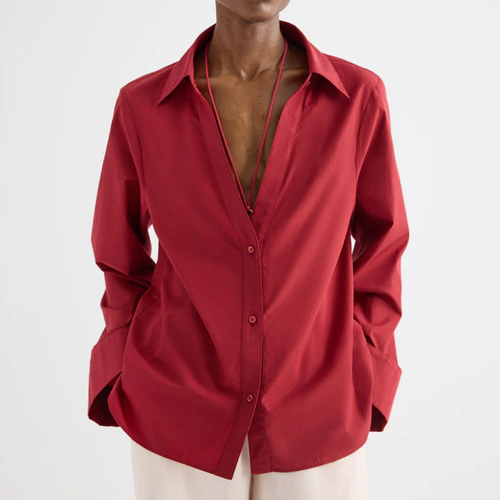 Deep V Relaxed Shirt