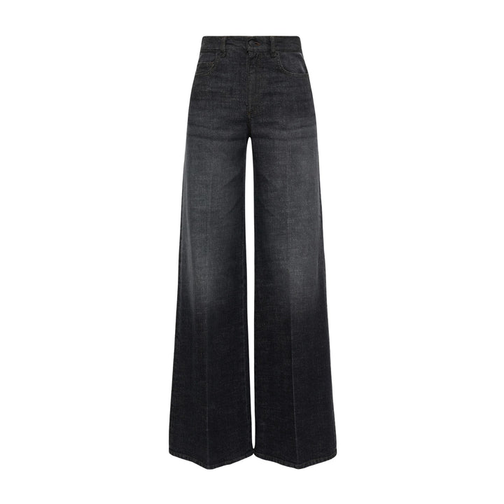 Denim Love Wide Leg in stone black