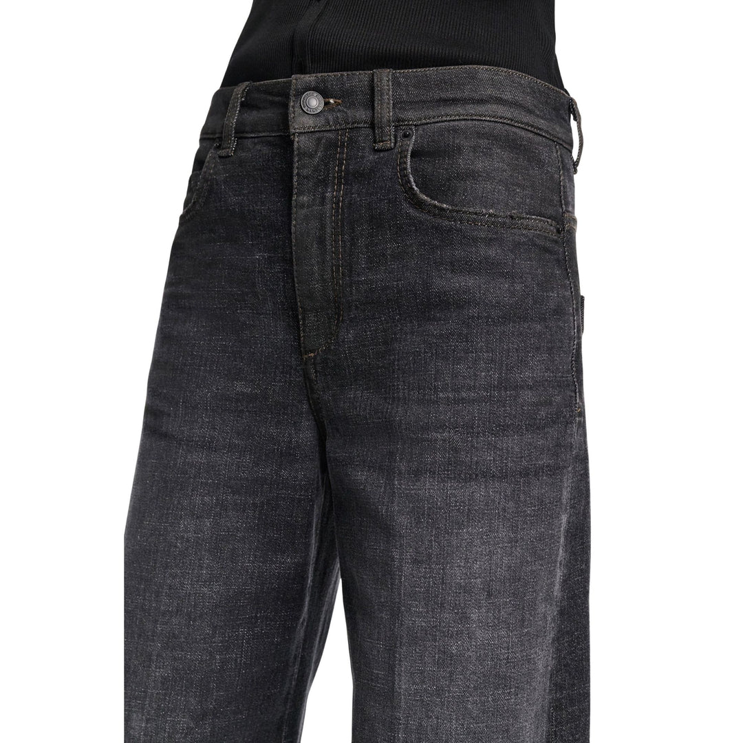 Denim Love Wide Leg in stone black