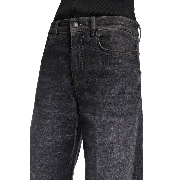 Denim Love Wide Leg in stone black
