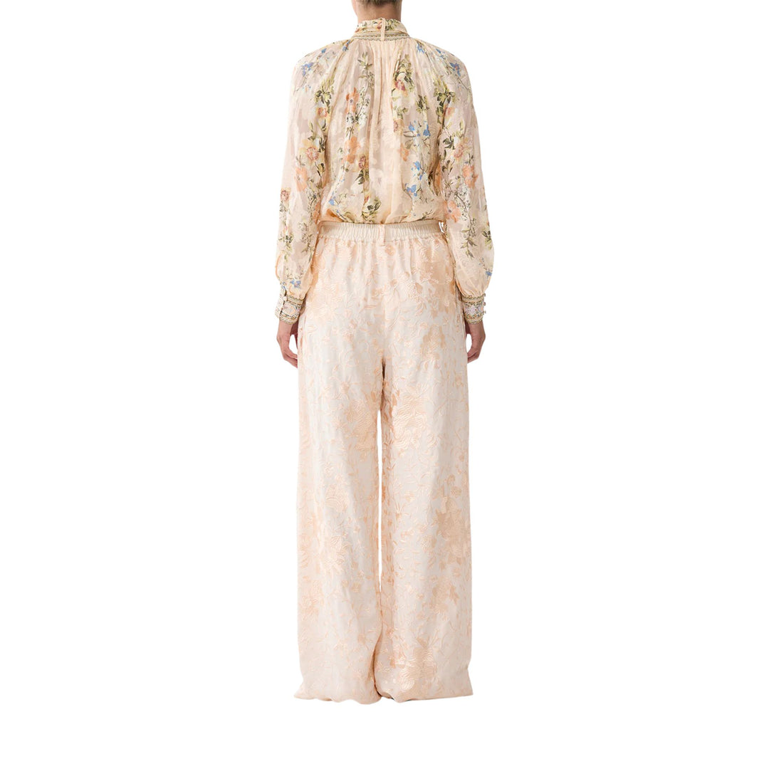 Detachable Pussy Bow Raglan Blouse