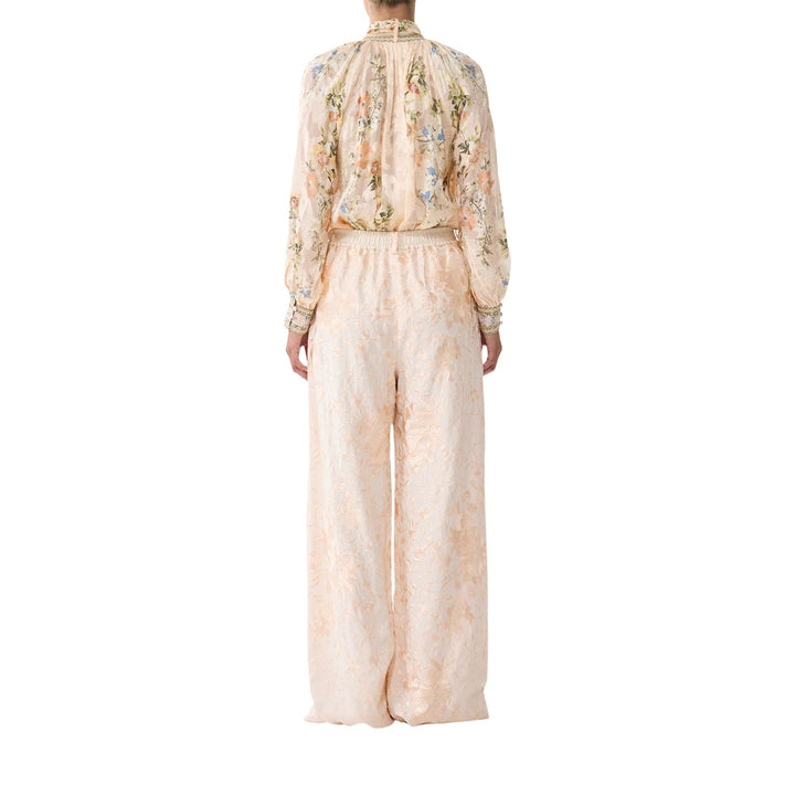 Detachable Pussy Bow Raglan Blouse