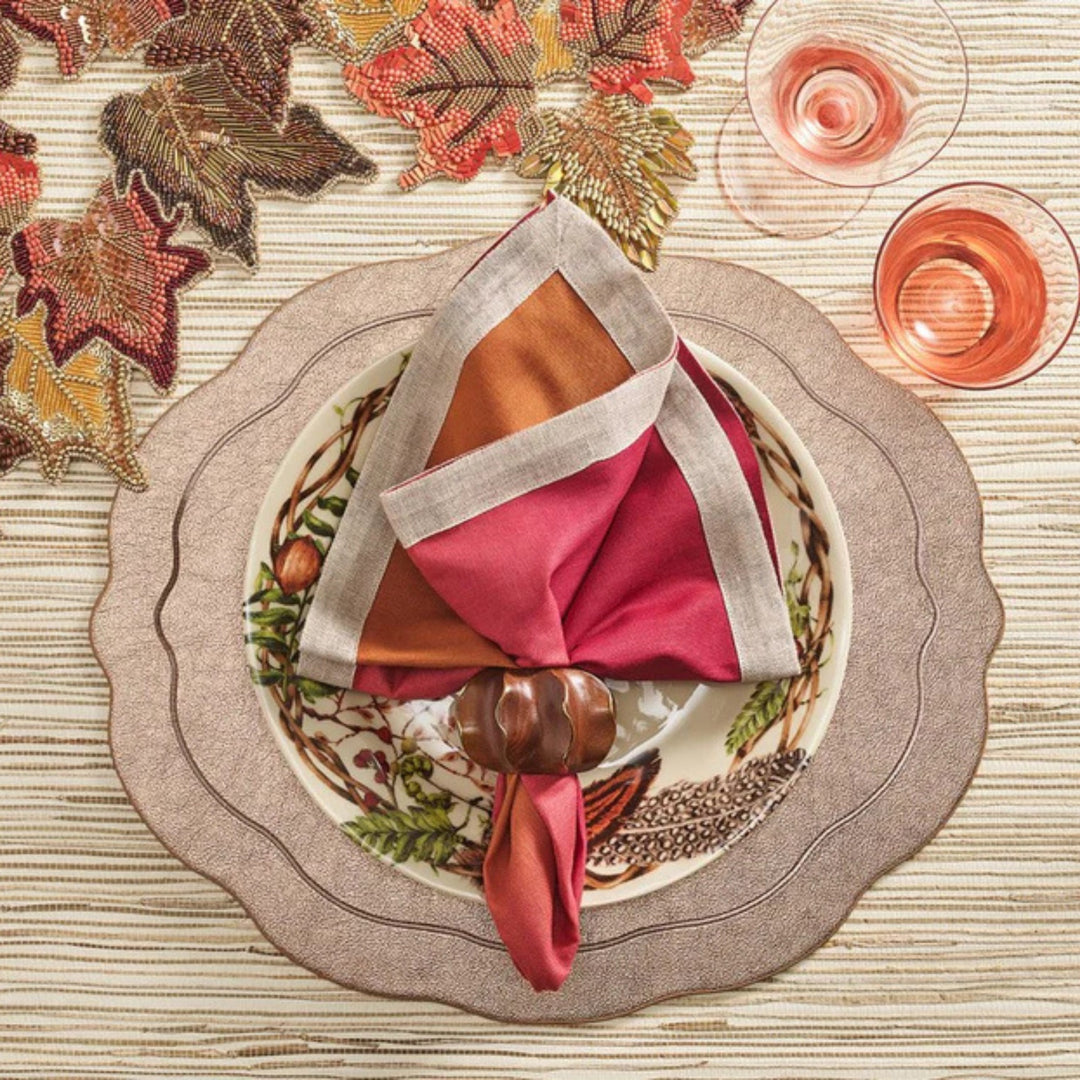 Dip Dye Napkin - Cranberry