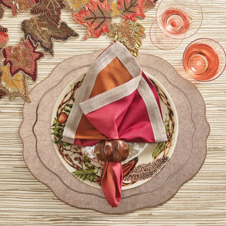 Dip Dye Napkin - Cranberry