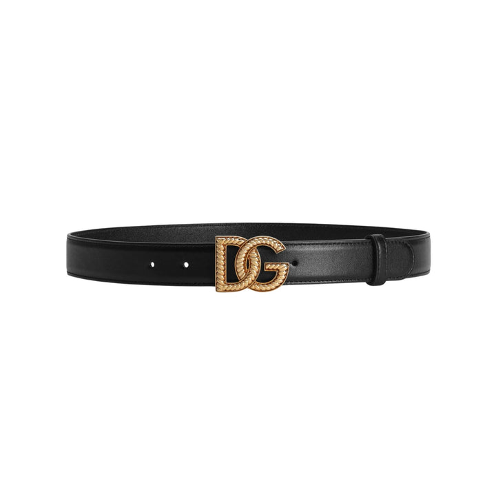 Dolce & Gabbana Logo Belt in Black
