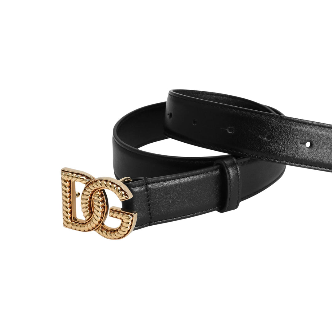 Dolce & Gabbana Logo Belt in Black