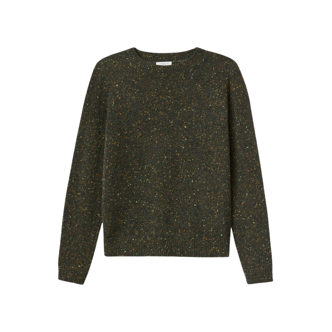 Donegal Crew Neck Sweater in Forest Multi