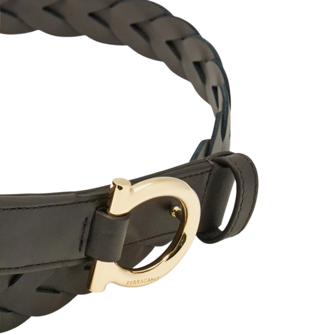 Donna H25 Tie Woven Belt - Testa Di Moro