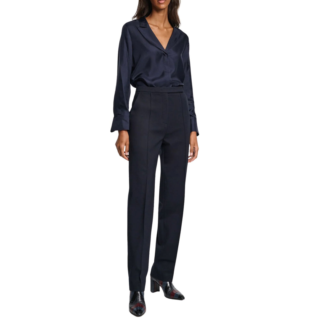 Trench it Up Blouse - Blue Night