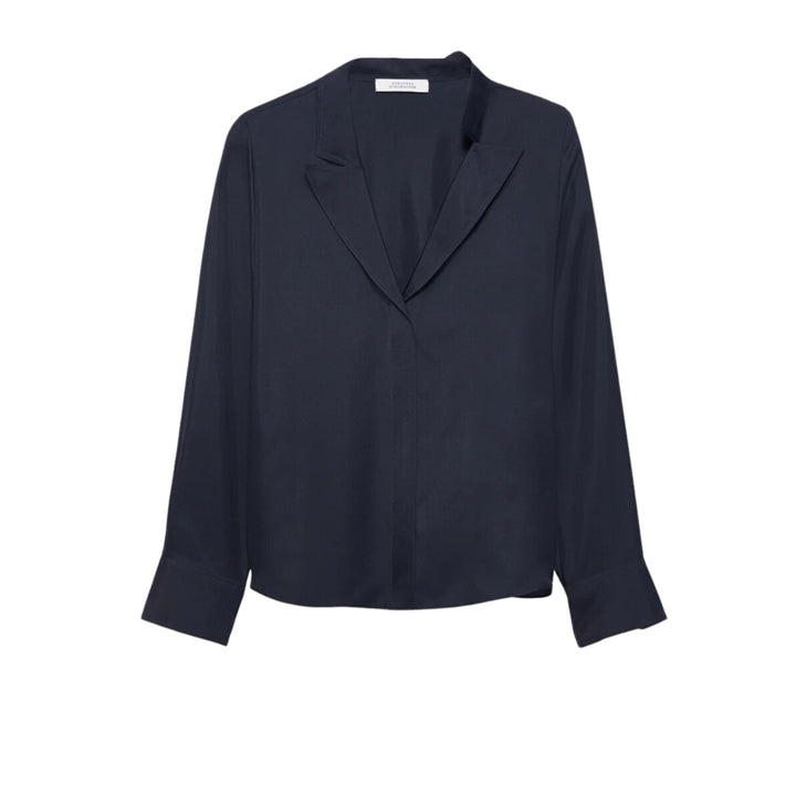 Trench it Up Blouse - Blue Night
