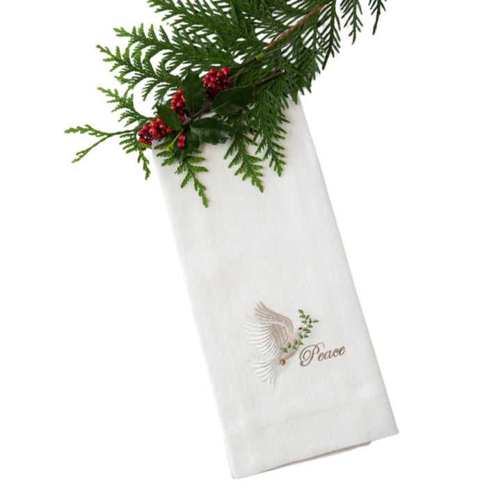 Dove of Peace Linen Towel
