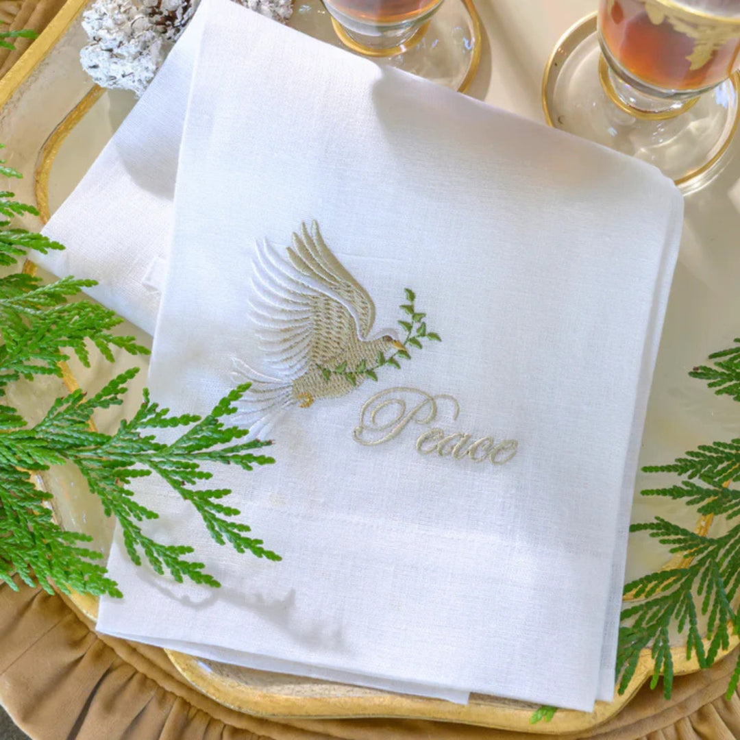 Dove of Peace Linen Towel
