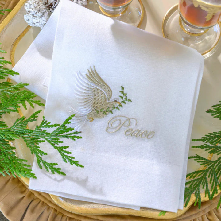 Dove of Peace Linen Towel