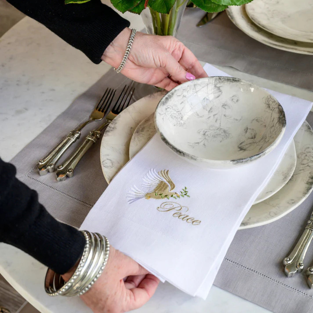 Dove of Peace Linen Towel